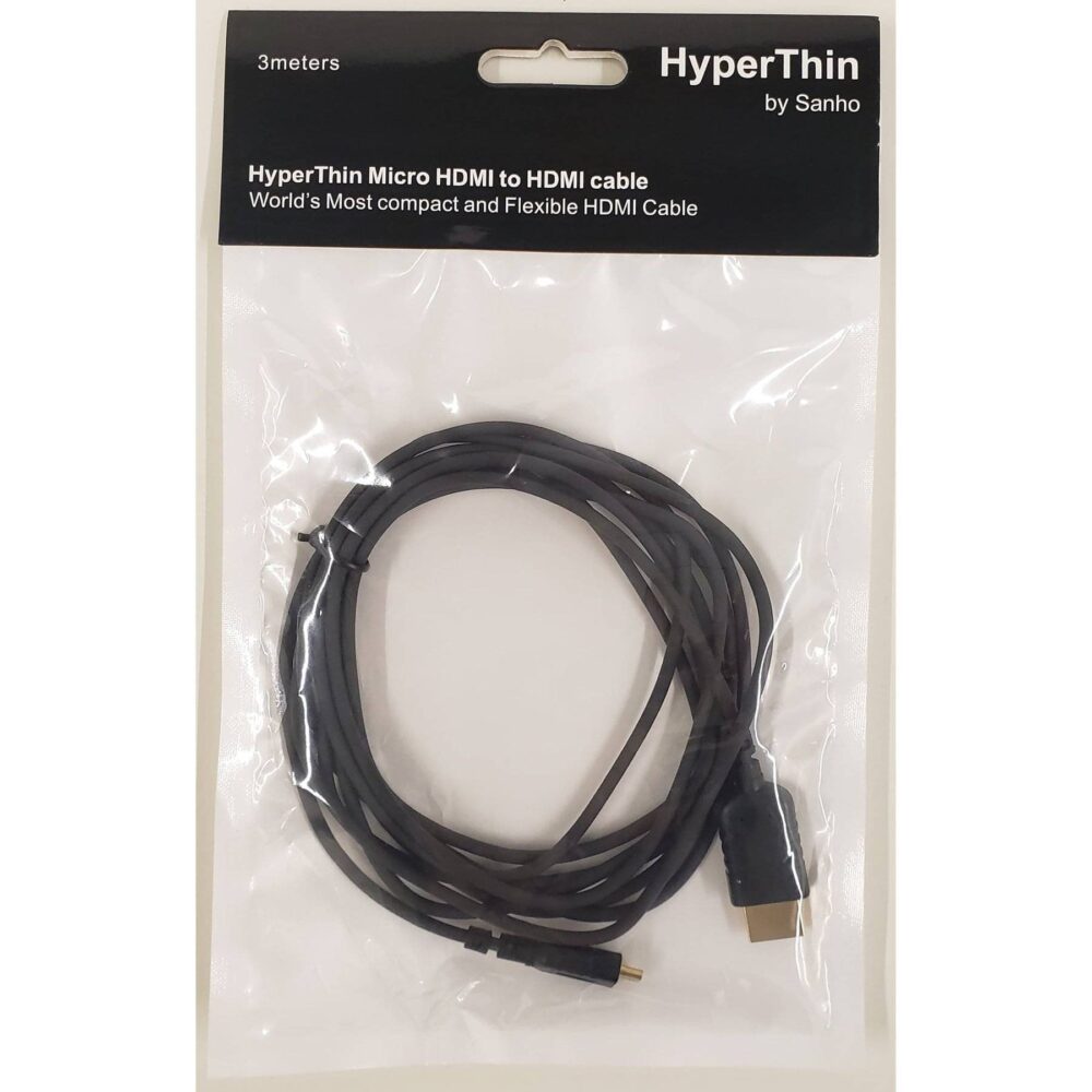 HyperThin Micro HDMI -> HDMI cable (3m)
