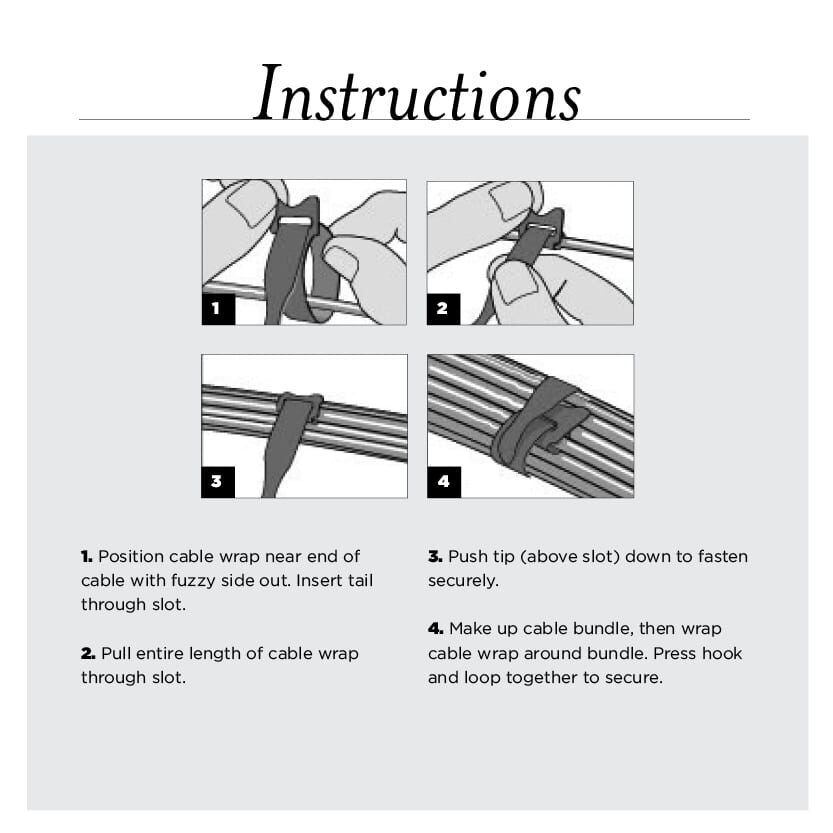 1/2" x 8" RIP-TIE Lite CableWrap, 10 pack, RAINBOW COLORS