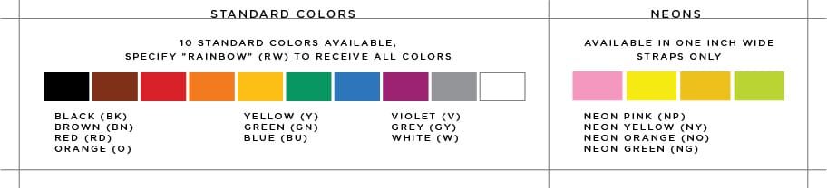 1/2" x 8" RIP-TIE Lite CableWrap, 10 pack, RAINBOW COLORS