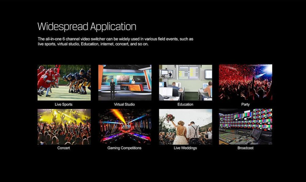 AVMATRIX VS0605U standalone 6ch multi-format streaming video switcher