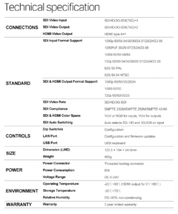 AVMATRIX MV0430 4 channel SDI multiviewer