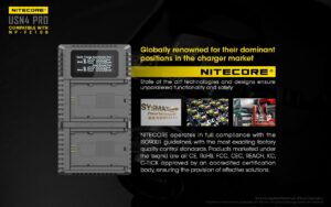 Nitecore USN4 PRO dual slot digital USB charger for Sony NP-FZ100 batteries