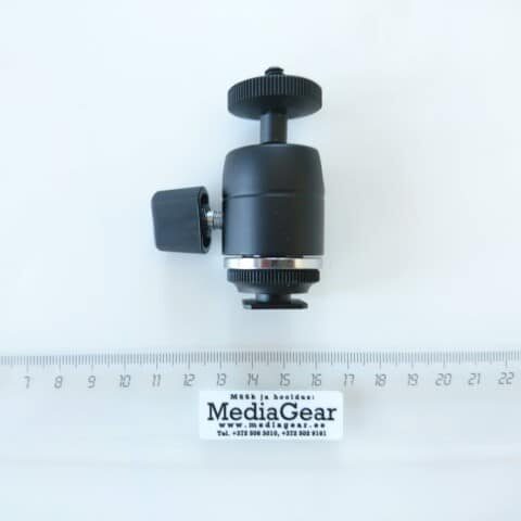 MEDIAGEAR DF-311B/FS-H08 ball head with cold shoe mount, large