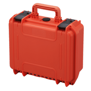PANARO MAX300S waterproof case, orange, cubed foam