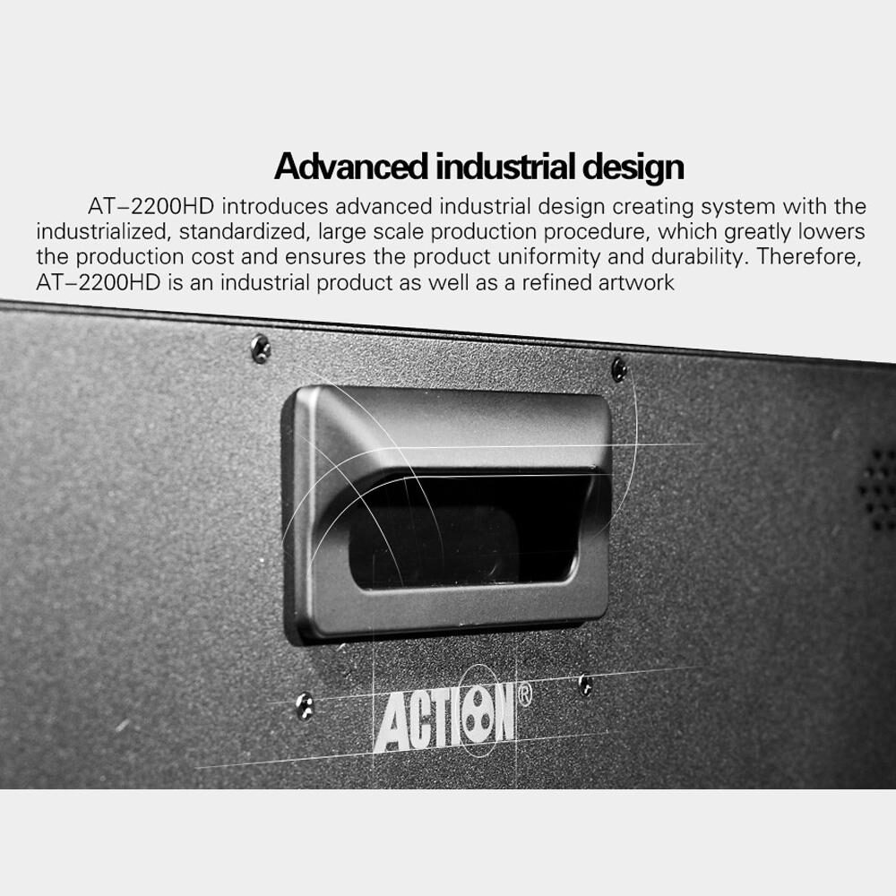 21.5” RUIGE AT-2200HD 3G-SDI HDMI broadcast monitor with armor case