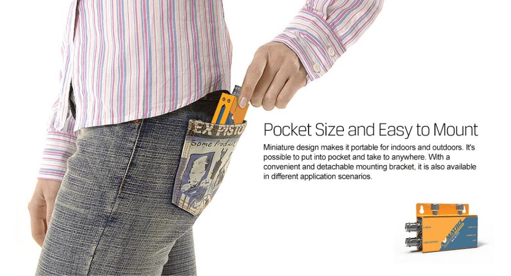 AVMATRIX SC1112 3G-SDI to HDMI mini converter