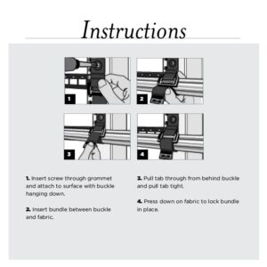 1" x 10"RIP-TIE CinchStrap-EG, 10 Pack, BLACK