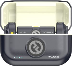 HOLLYLAND Lark M2 Lightning - Wireless Lavalier Microphone with Lightning Plug (Duo,Shine Charcoal)