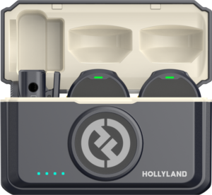HOLLYLAND Lark M2 Camera - Wireless Lavalier Microphone (Duo,ShineCharcoal)