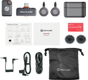 HOLLYLAND LARK M2S Combo Wireless Lavalier Microphone Combo (Space Gray)