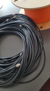 BELDEN 1505F 6G SDI cable with BNC connectors, variable lengths